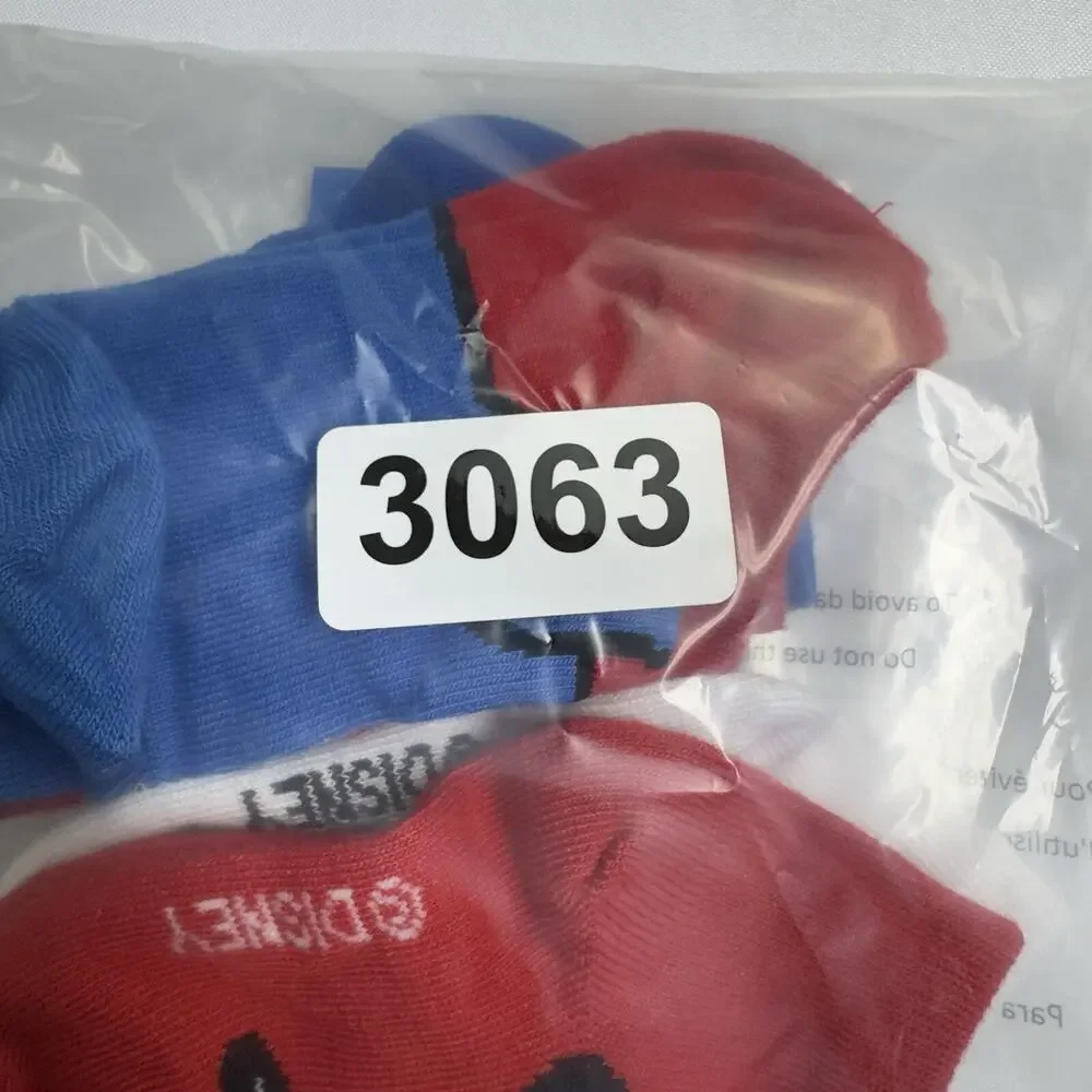 Disney Junior Mickey Quarter Socks 5 pair Infant Shoe Size 4-7